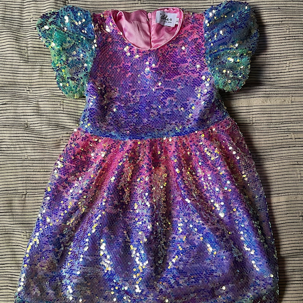 Lola + The Boys Girls Sz 6 Sparkle Dress